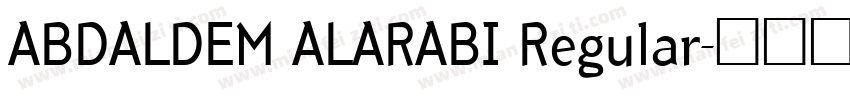 ABDALDEM ALARABI Regular字体转换
